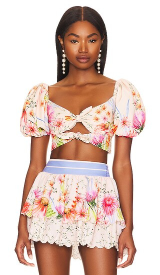 x REVOLVE Bailee Top in Cream Prairie | Revolve Clothing (Global)
