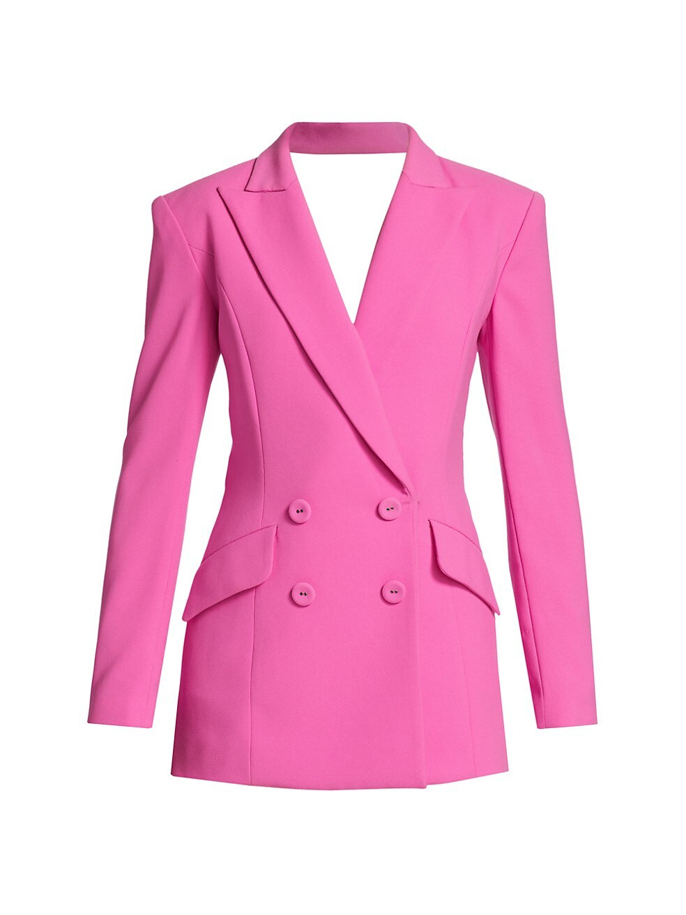 Double-Breasted & Open-Back Minidress | Saks Fifth Avenue