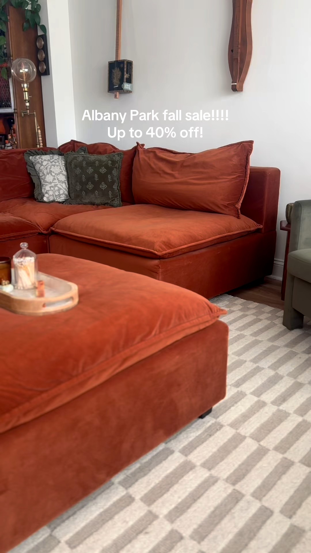 Albany Park couch fall sale!! The Kova Sectional is almost $1000 off!! My specific couch is the pillow cushions and I bought each piece individually to make it exactly what I wanted. All are linked ✨

#LTKSaleAlert #LTKHome #LTKSeasonal