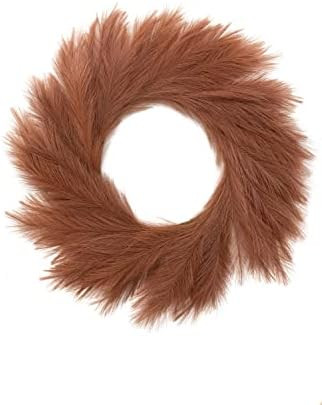Lozidecor Faux Pampas Wreath | 27" Circular Wall or Door Decor for Home Interior or Exterior Silk... | Amazon (US)