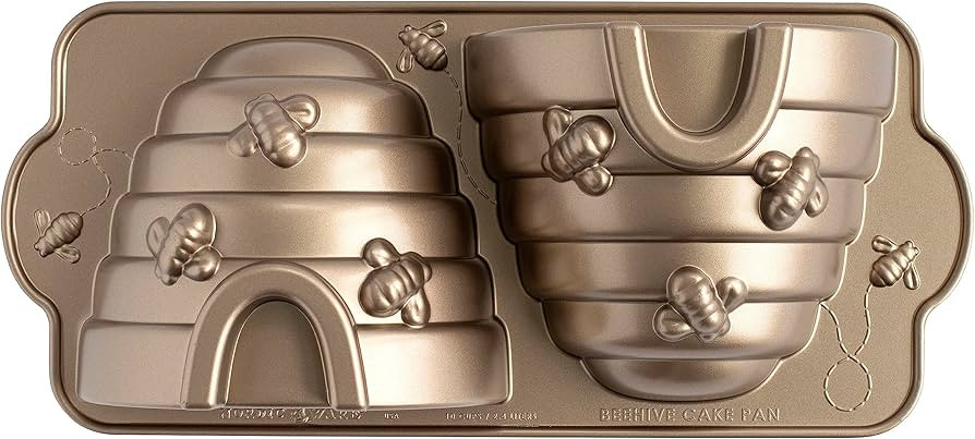 Nordic Ware Beehive Cake Pan, 10 Cup, Toffee | Amazon (US)
