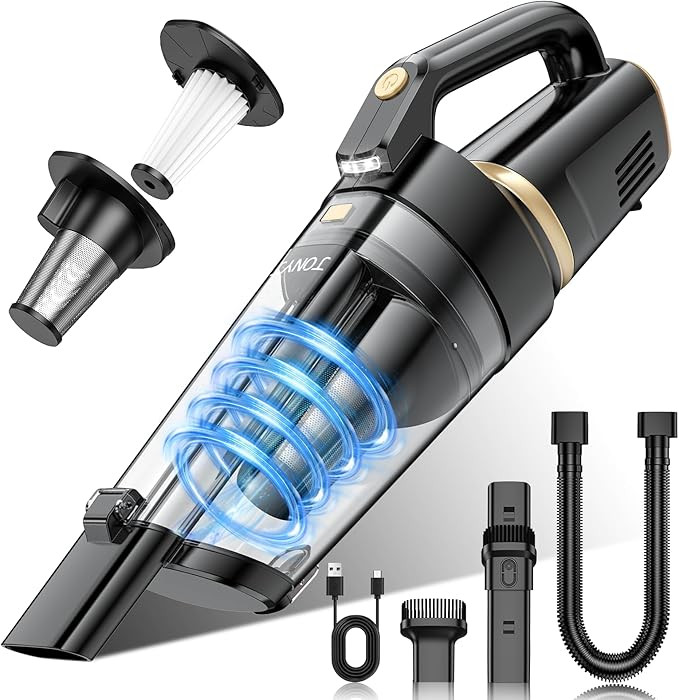 JONYJ Handheld Vacuum Cordless, 16000PA Strong Suction Hand Held Car Vacuum Cleaner, Portable Han... | Amazon (US)