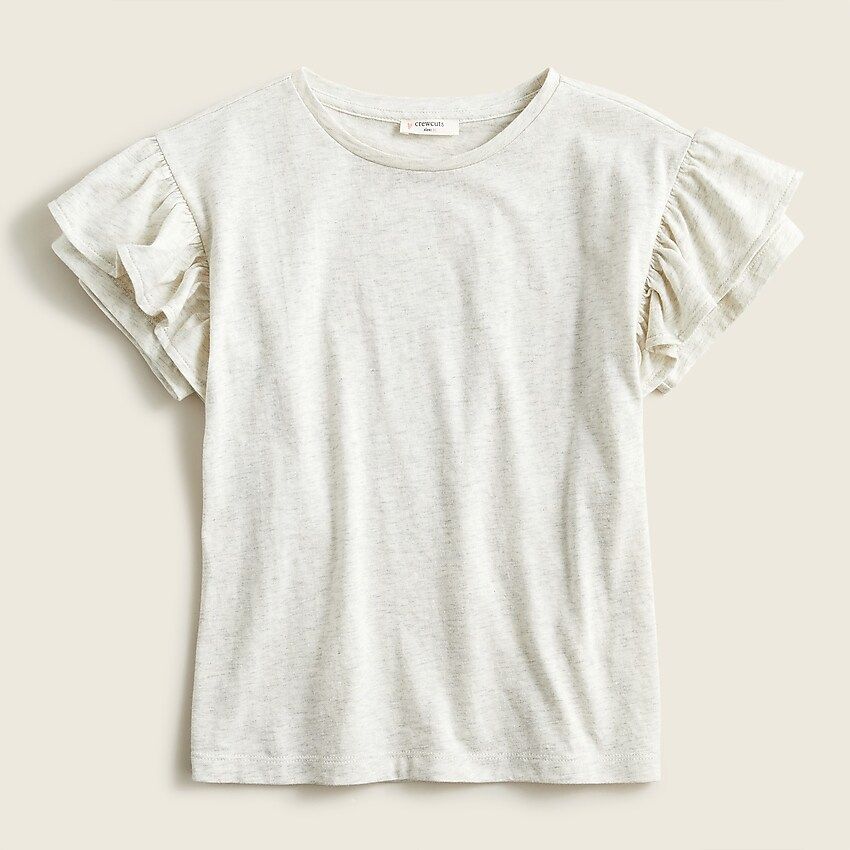 Girls' flutter-sleeve T-shirtItem BE710 
 
 
 
 
 There are no reviews for this product.Be the fi... | J.Crew US