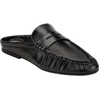 Marc Fisher LTD Jaynie Almond Toe Loafer Mule in Dark Brown at Nordstrom, Size 7 | Nordstrom