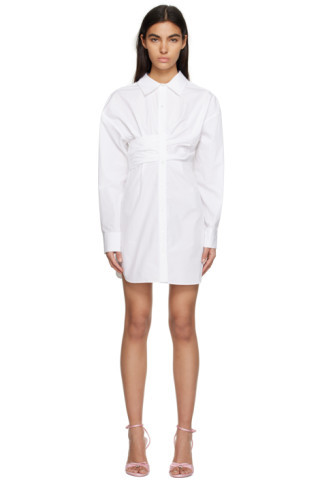 White Button-Up Minidress | SSENSE