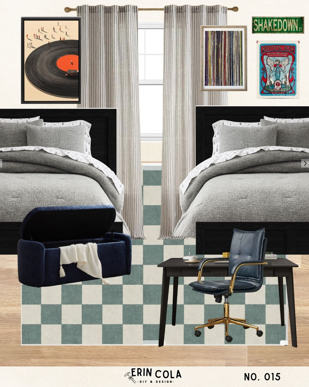 This modern neutral bedroom aesthetic blends cozy textures with sleek furniture for a stylish apartment or dorm room. Featuring soft neutral bedding, a green checkerboard rug, velvet accent seating, and modern desk decor, this mood board creates a space that feels both functional and elevated.
Perfect for college apartments, dorm rooms, or modern bedroom makeovers, this look mixes minimal design with bold statement decor like vinyl wall art and textured seating.
If you love neutral aesthetic bedrooms, modern dorm decor, and cozy apartment interiors, this design is the perfect inspiration. 

 #LTKU #LTKHome
