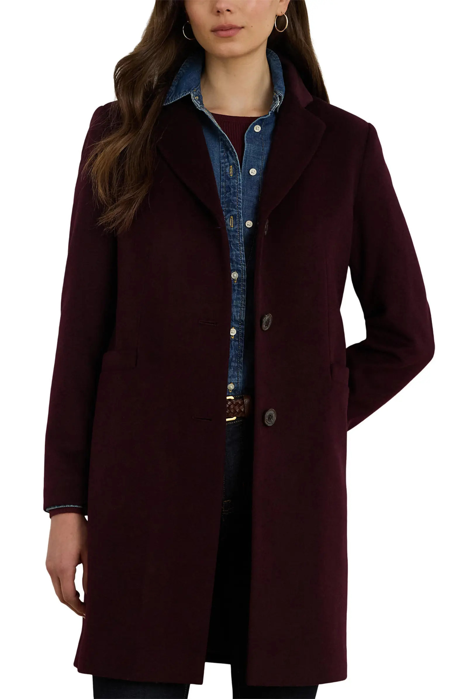 Longline Wool Blend Coat | Nordstrom