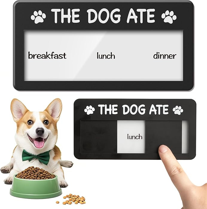 Dog Fed Sign- Dog Feeding Chart 3 Times A Day,Pet Feeding Reminder,Did You Feed The Dog Tracker w... | Amazon (US)