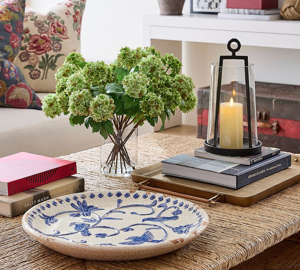 Faux Composed Green Snowball Arrangement | Pottery Barn (US)