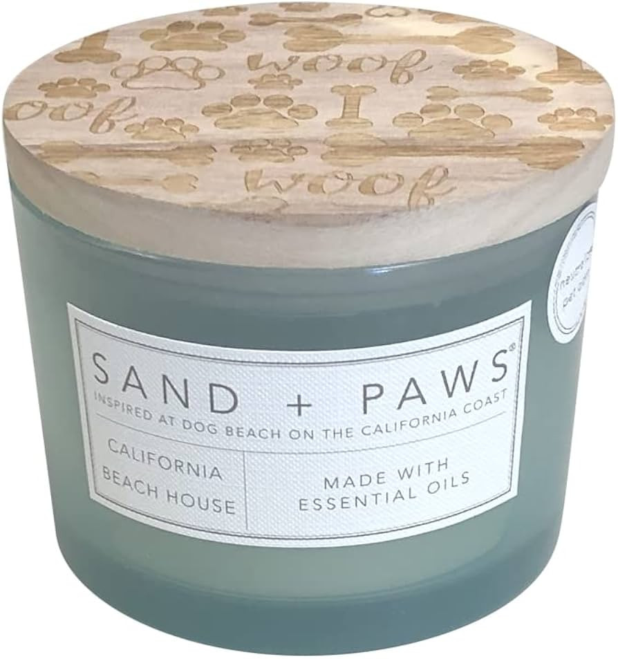 Sand + Paws Scented Candle -California Beach House \u2013Luxurious Air Freshening Jar Candles Neu... | Amazon (US)