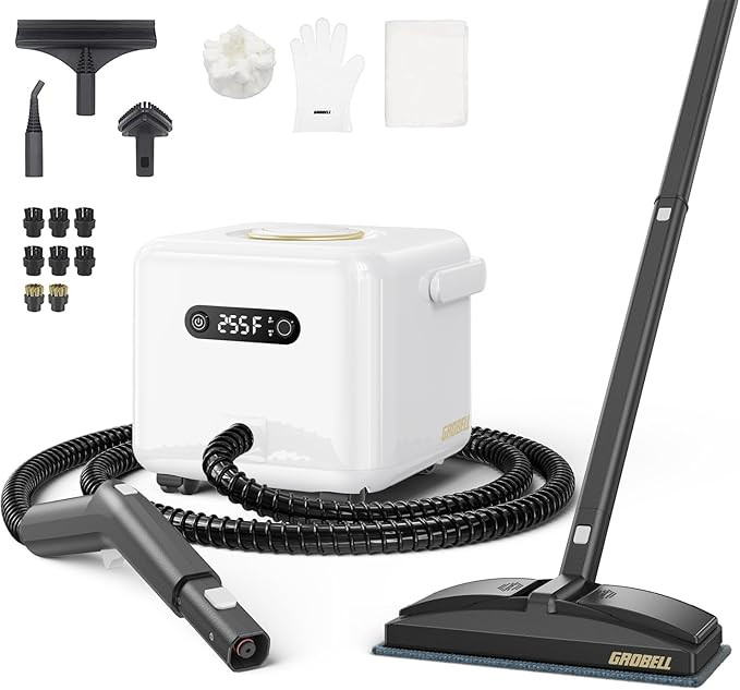 GROBELL Steam Cleaner: 50s Fast Heat-up Multi Portable Handheld Deluxe Steamer Mop Machine for Fu... | Amazon (US)