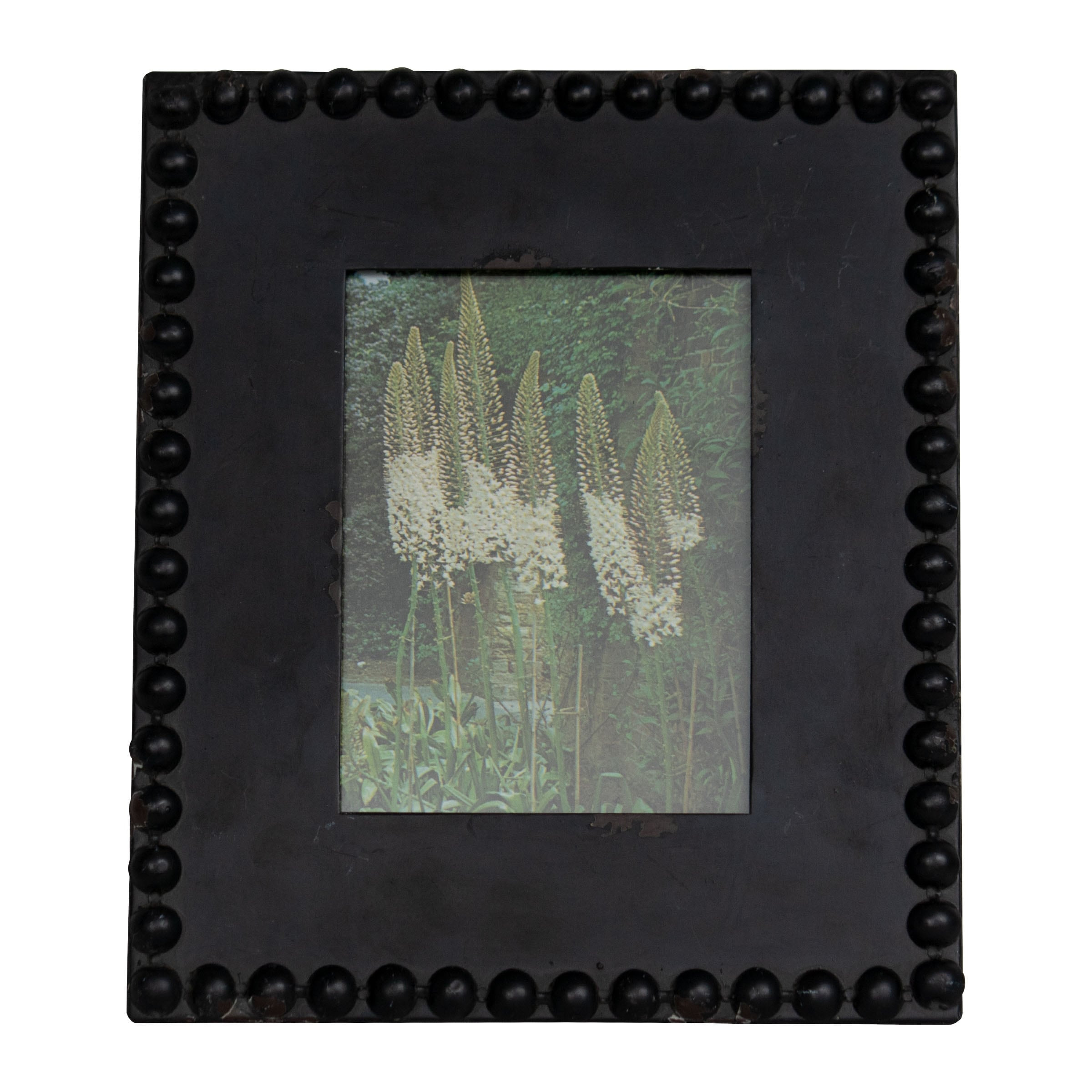Foreside Home & Garden Black Beaded 5x7 Inch Metal Decorative Picture Frame | Bed Bath & Beyond