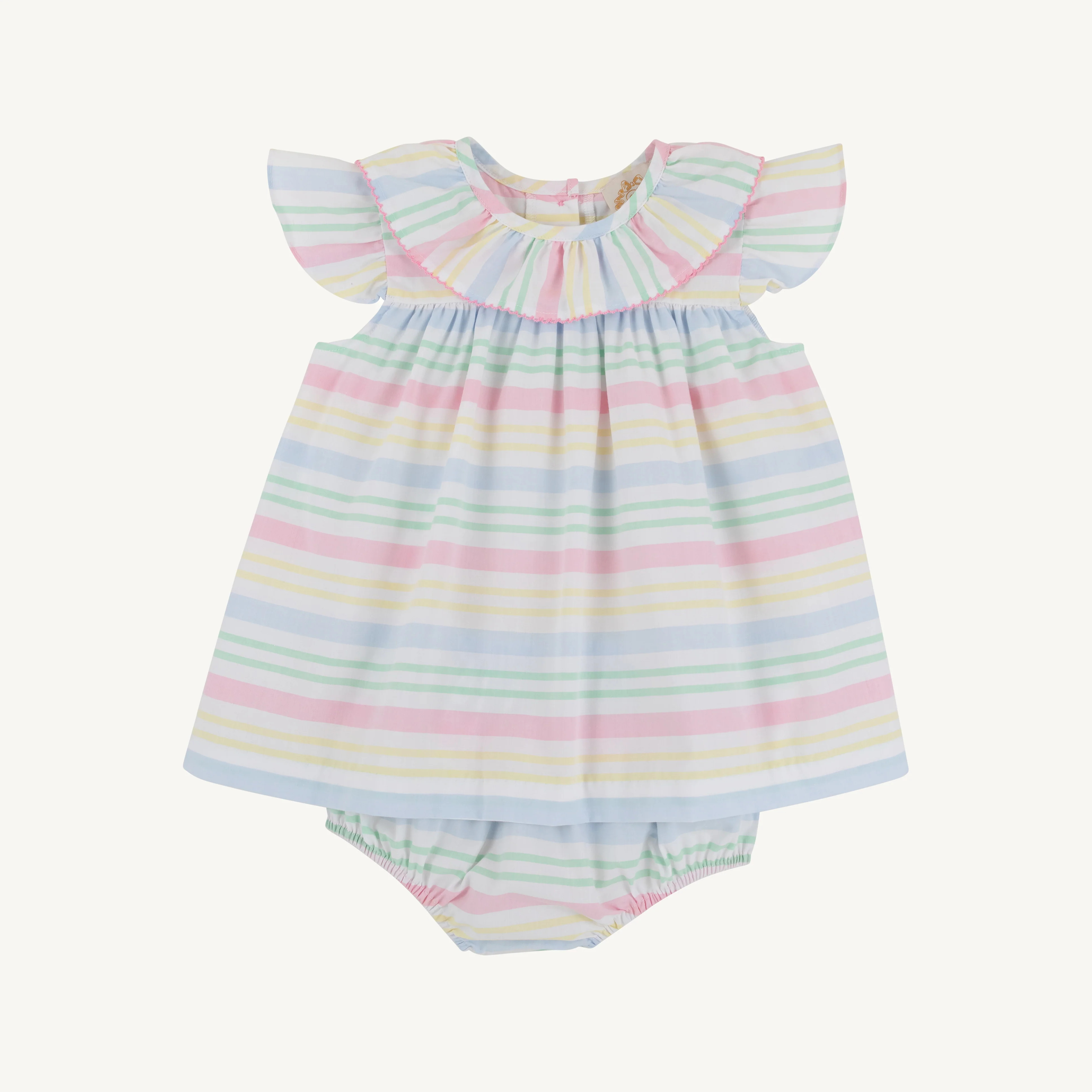 Dorothy Day Dress - San Antonio Stripe & Hamptons Hot Pink with Bloome | The Beaufort Bonnet Company
