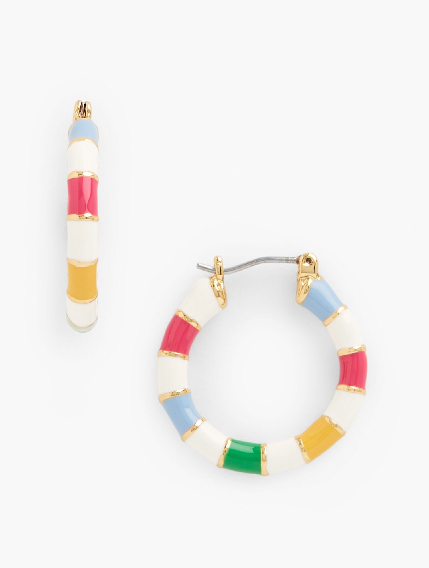 Stripe Hoop Earrings | Talbots