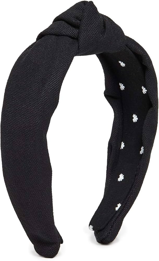 Lele Sadoughi Women's Classic Black Headband, Jet, One Size | Amazon (US)