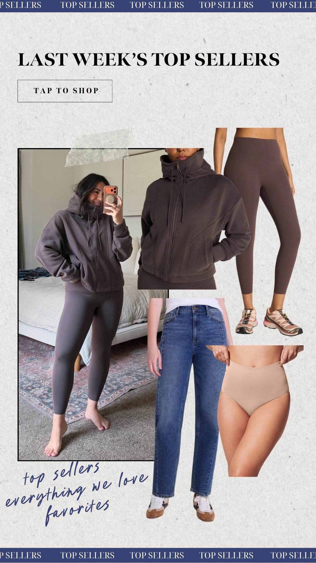 Last weeks top sellers! Spanx extra 30% off sale! Size L in leggings, XL in zip up. Walmart barrel jeans size 10!

#LTKSaleAlert #LTKootd #LTKMidsize
