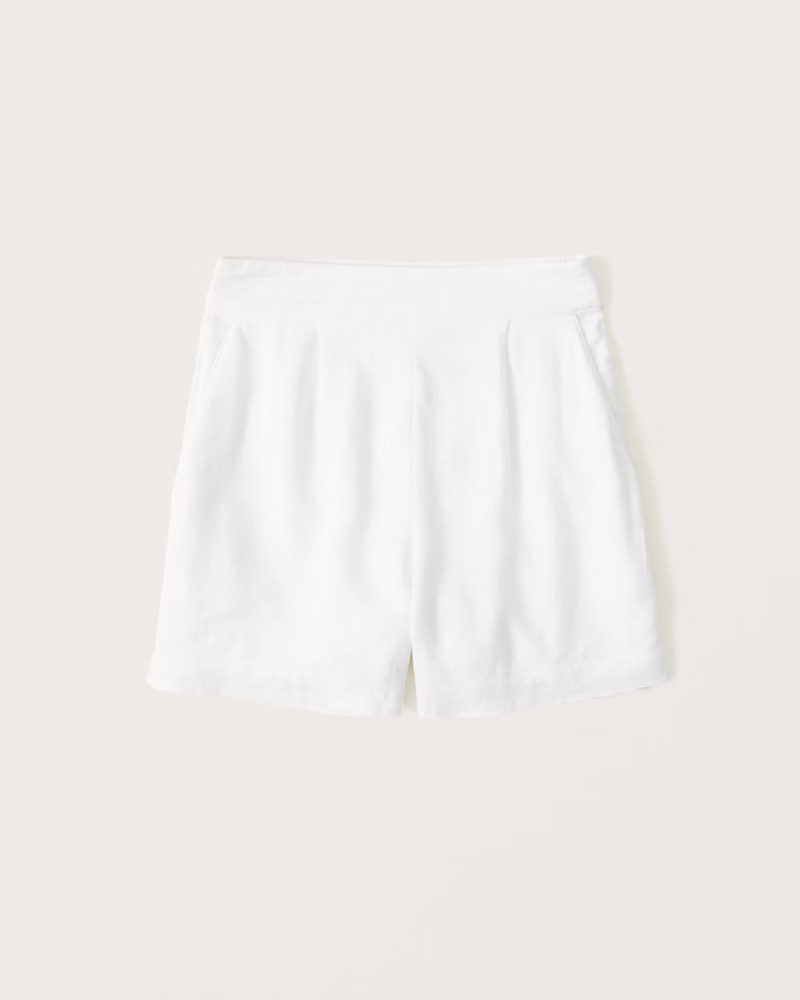 Linen-Blend Pull-On Shorts | Abercrombie & Fitch (US)