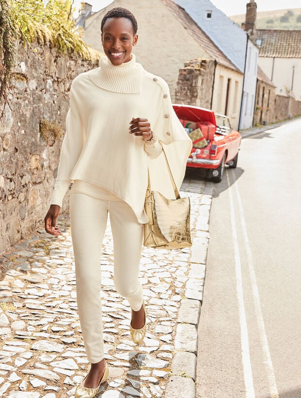 Croc Embossed Leather Bucket Bag | Talbots