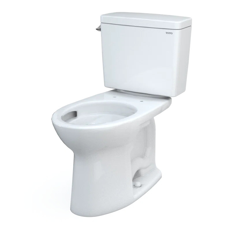 Drake 1.6 GPF Elongated Two-Piece Toilet with Tornado Flush (Seat Not Included) | Wayfair North America