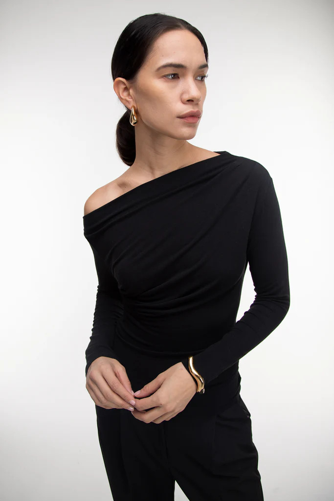 GATHERED OFF SHOULDER TOP | OAK + FORT