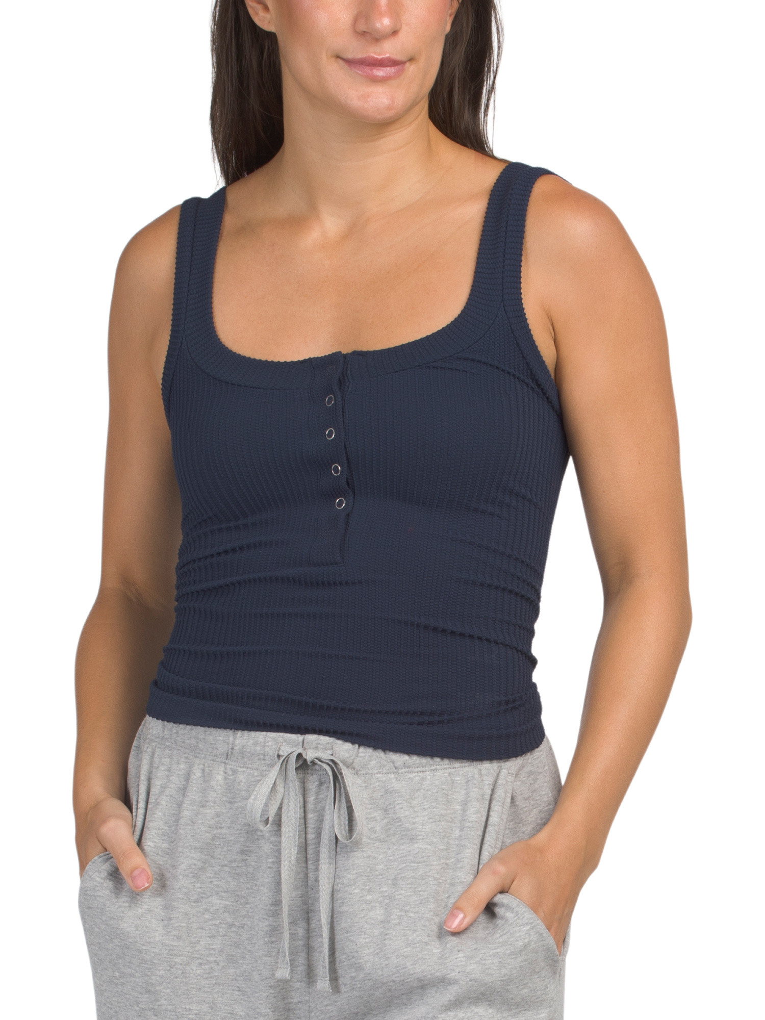 Clean Slate Henley Neck Top | Women | Marshalls | Marshalls
