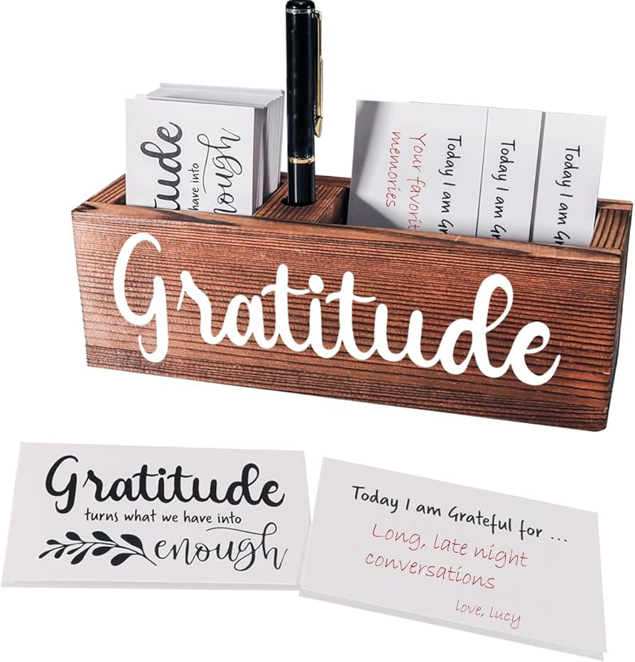 Gratitude Jar Gifts -Practice Gratitude Cards Kit Gifts for Kids Families Friends, Going Away Gif... | Amazon (US)