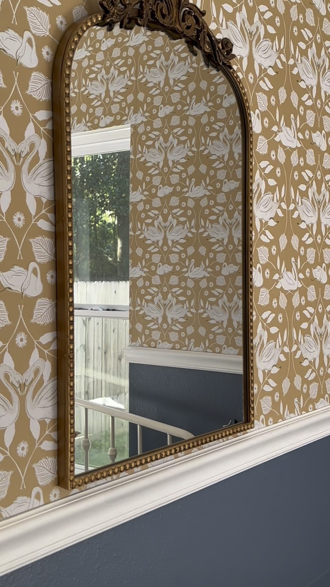 Love this mirror so much I’ve bought it twice! Wallpaper from Loomwell. 

#LTKHome #LTKFindsUnder100 #LTKVideo