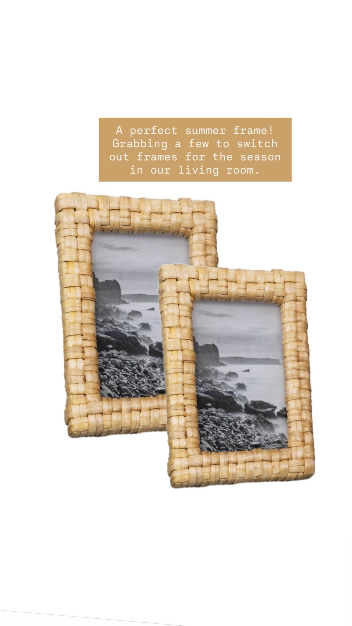 How cute are these woven frames?! Can’t wait to display these!

Loverly Grey, Target find, Target home, woven photo frames

#LTKHome