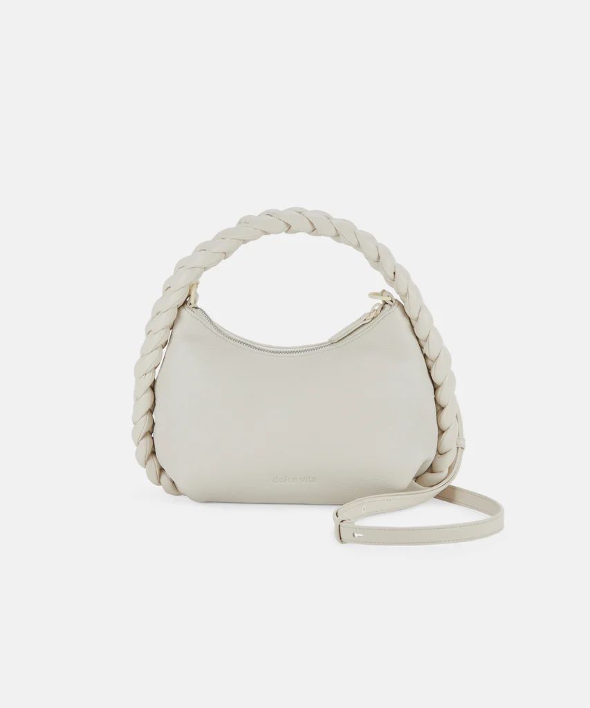 PIPPA CROSSBODY BAG IVORY LEATHER | DolceVita.com