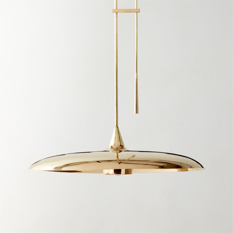 Brio Modern Polished Brass Pendant Light | CB2 | CB2