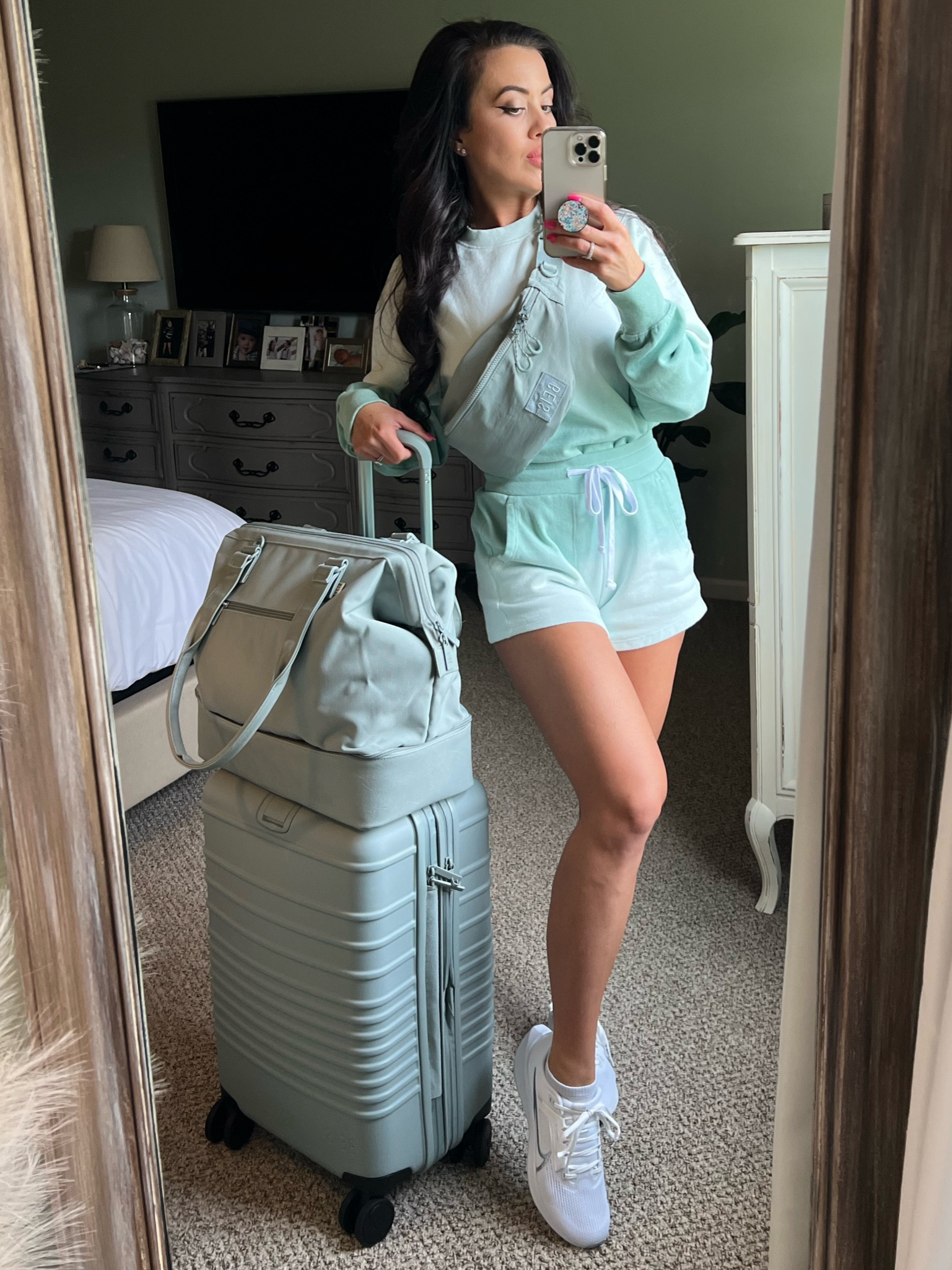 Travel outfit. Beis. Luggage. Fly style. Travel style. Comfy travel. Comfy style. Lounge travel  

#LTKsalealert #LTKxNSale #LTKtravel