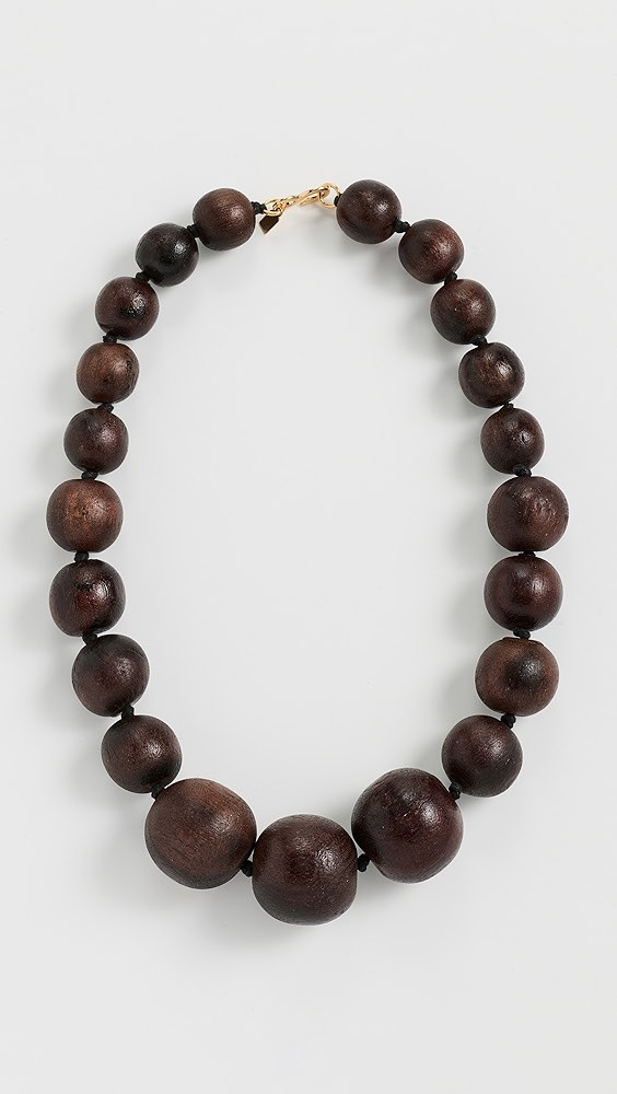 Round Wood Ball Necklace | Shopbop