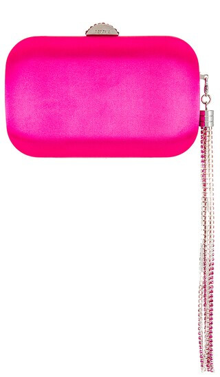 Ali Crystal Tassel Clutch in Fuchsia | Revolve Clothing (Global)