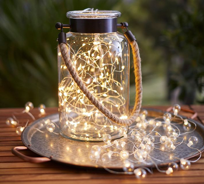 Mini Led String Lights, 5' - Silver | Pottery Barn (US)