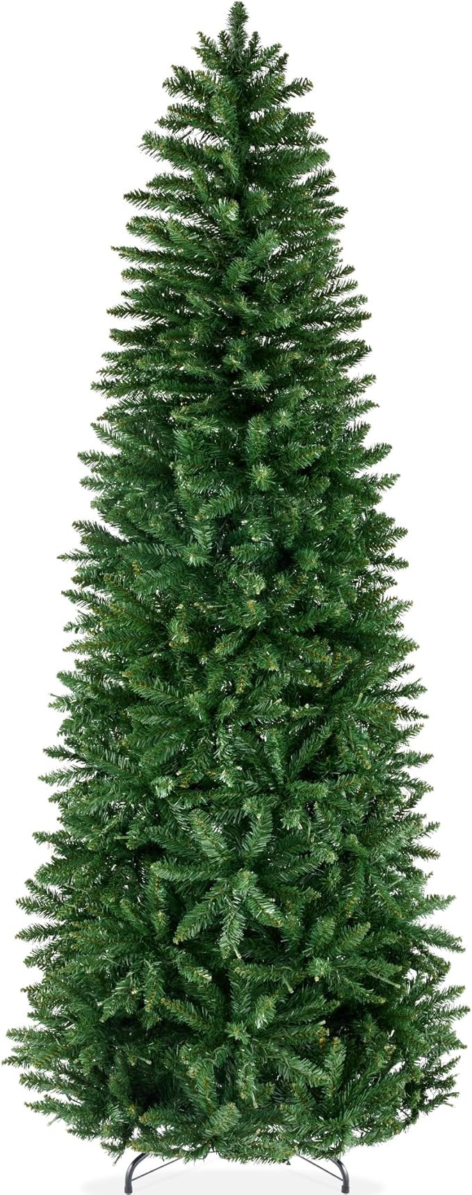 Best Choice Products Unlit Pencil Christmas Tree, 6ft Premium Artificial Tree, Realistic Spruce H... | Amazon (US)