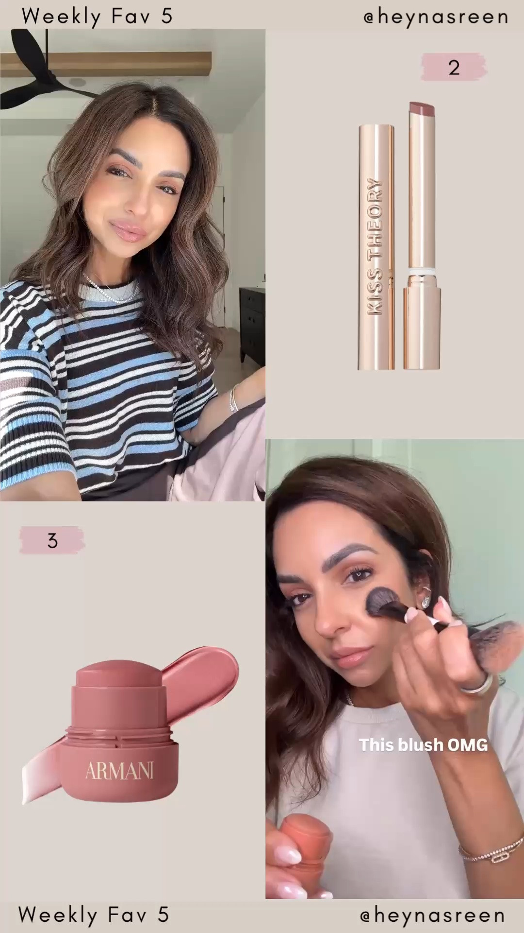 Fav 5:
#2: Anastasia lip in shade silk
#3: Armani blush in shade 2