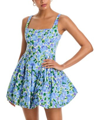 AQUA Floral Bubble Hem Dress - Exclusive  | Bloomingdale's Women | Bloomingdale's (US)