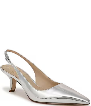Sam Edelman Bianka Metallic Patent Pointed Toe Slingback Pumps | Dillard's | Dillard's
