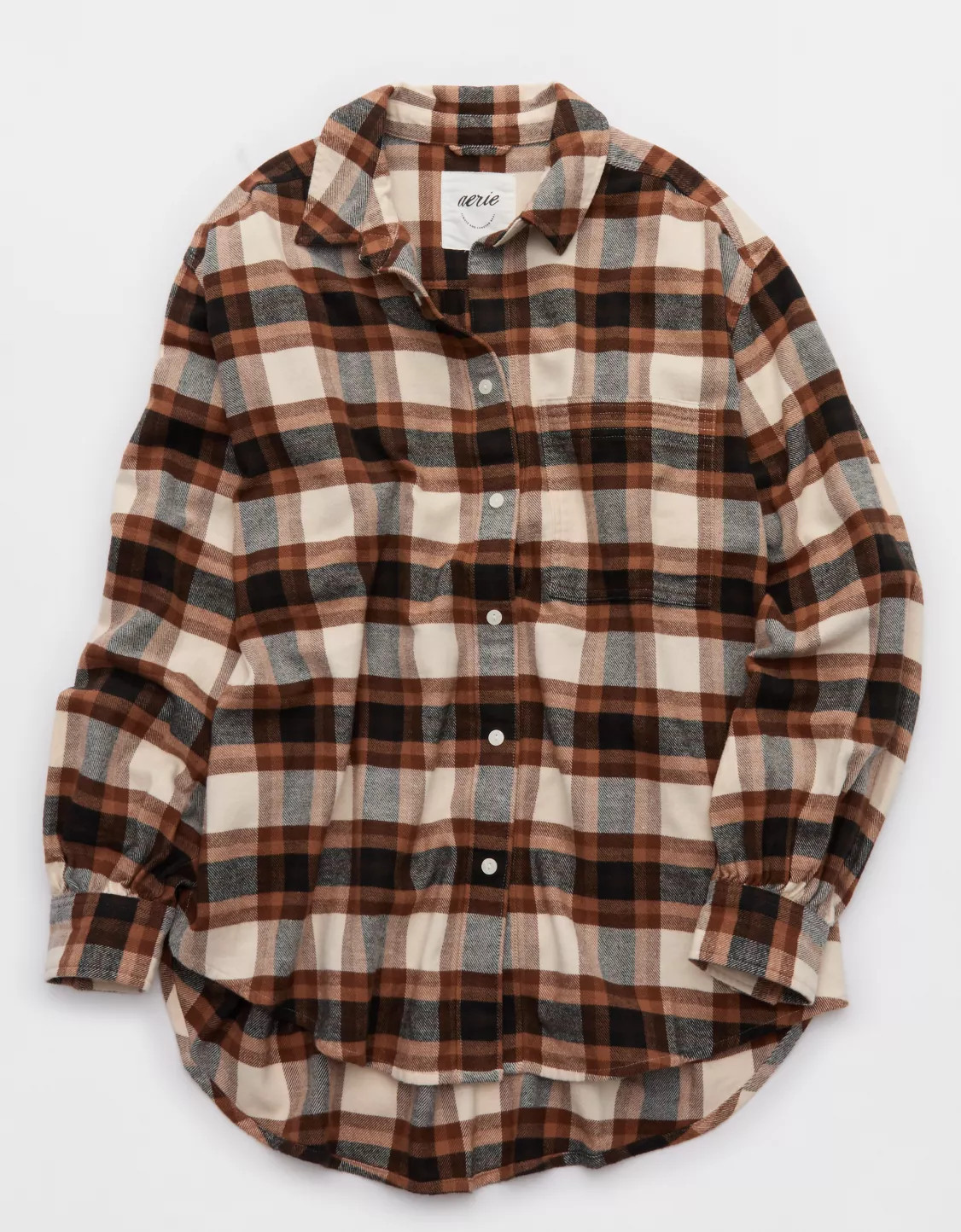Aerie MagnaReady Adaptive Anytime Fave Flannel Shirt | Aerie
