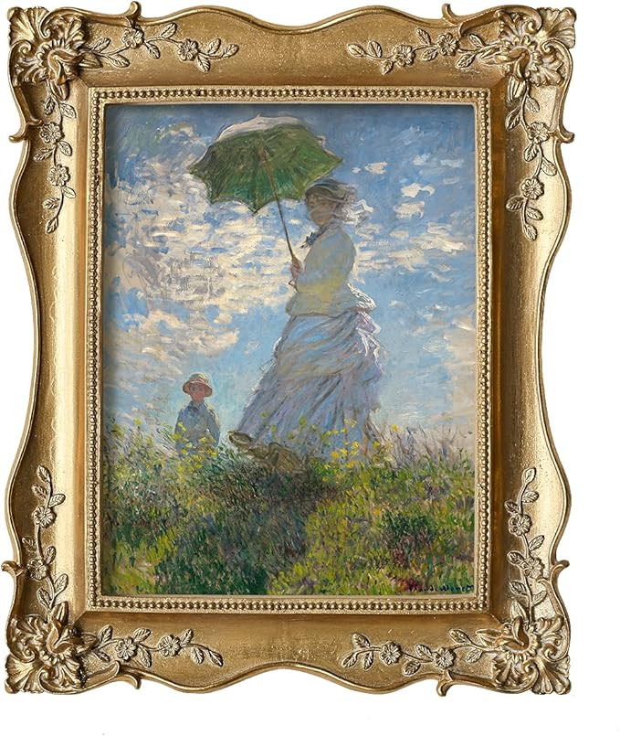 Antique Picture Frames,6×8 Baroque Photo Frames with Corner Flower Decor, Wall and Tabletop Pict... | Amazon (US)