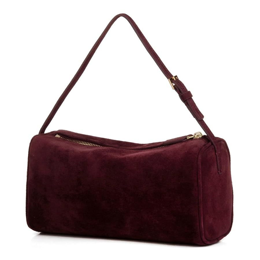 Premium Suede Leather Crossbody Purses for Women, Small Shoulder Bag with Adjustable Strap and Cr... | Amazon (US)