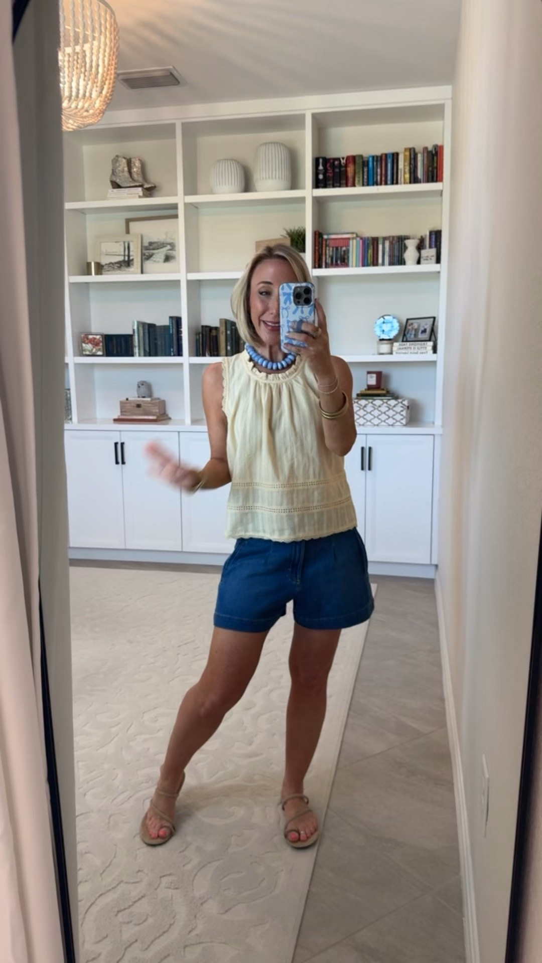 Walmart - new denim and tops (all under $27) * Bow Tie Short - size 2. $26.98. 2 colors. Flowy Lace Inset Tank - size XS. $17.98. 3 colors.

#LTKOver40 #LTKSeasonal