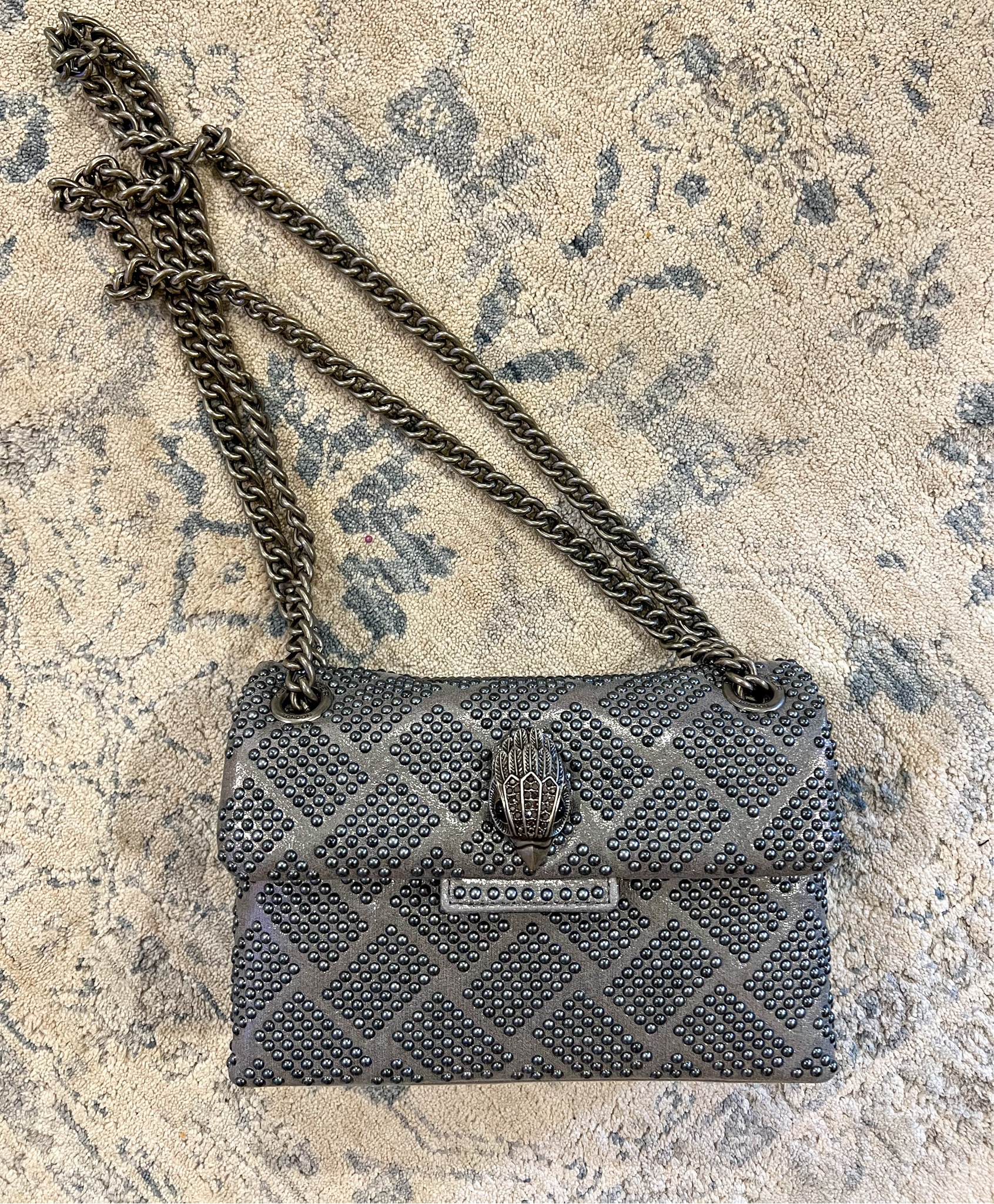 Mini Kurt Geiger silver embellished flap handbag
Silver chain strap


#LTKWedding #LTKStyleTip #LTKItBag