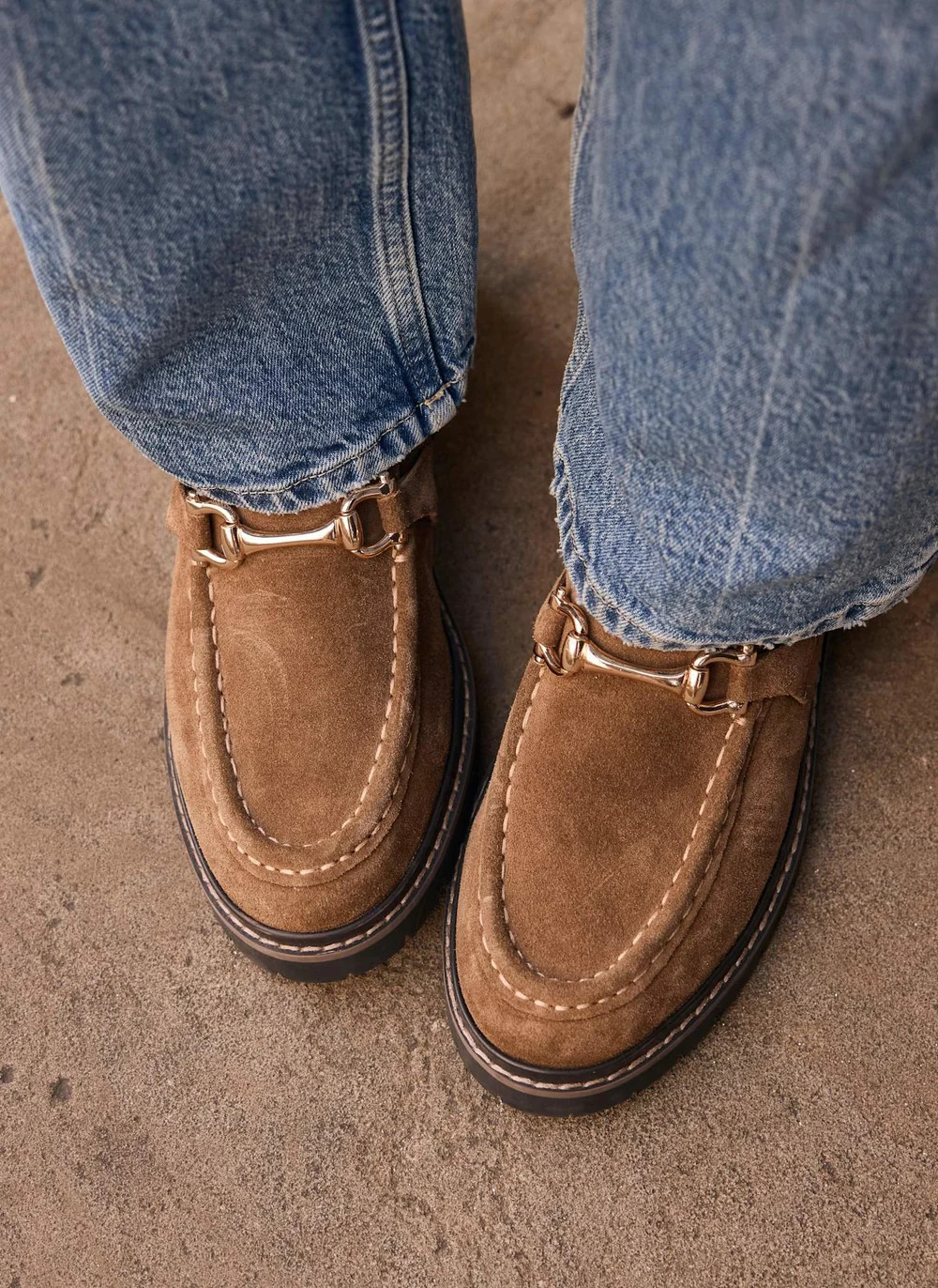 Effie Brown Suede Loafer Boots | Mint Velvet