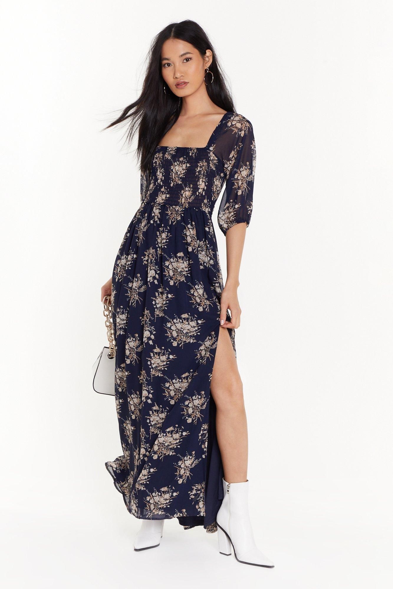 We're Sheer for You Floral Maxi Dress | NastyGal (US & CA)