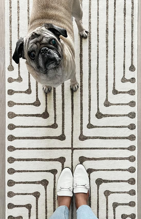 RUGGABLE x Jonathan Adler Washable Rug - Perfect Modern Area Rug for Living Room Bedroom Kitchen ... | Amazon (US)