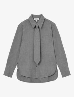 Rosaria Neck-Tie Stretch-Woven Shirt | Selfridges