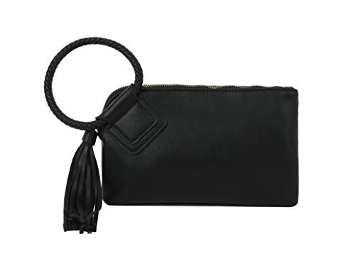 Womens Clutch Purse Wristlet Wallet Evening w/Hand Strap Casual Formal Vegan Leather - Metro Muse (Black) | Amazon (US)
