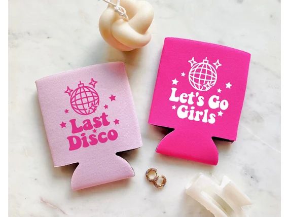 Last Disco Can Cooler | Let's Go Girls | Disco Cowgirl | Disco Cowgirl Bachelorette Party | Disco... | Etsy (US)