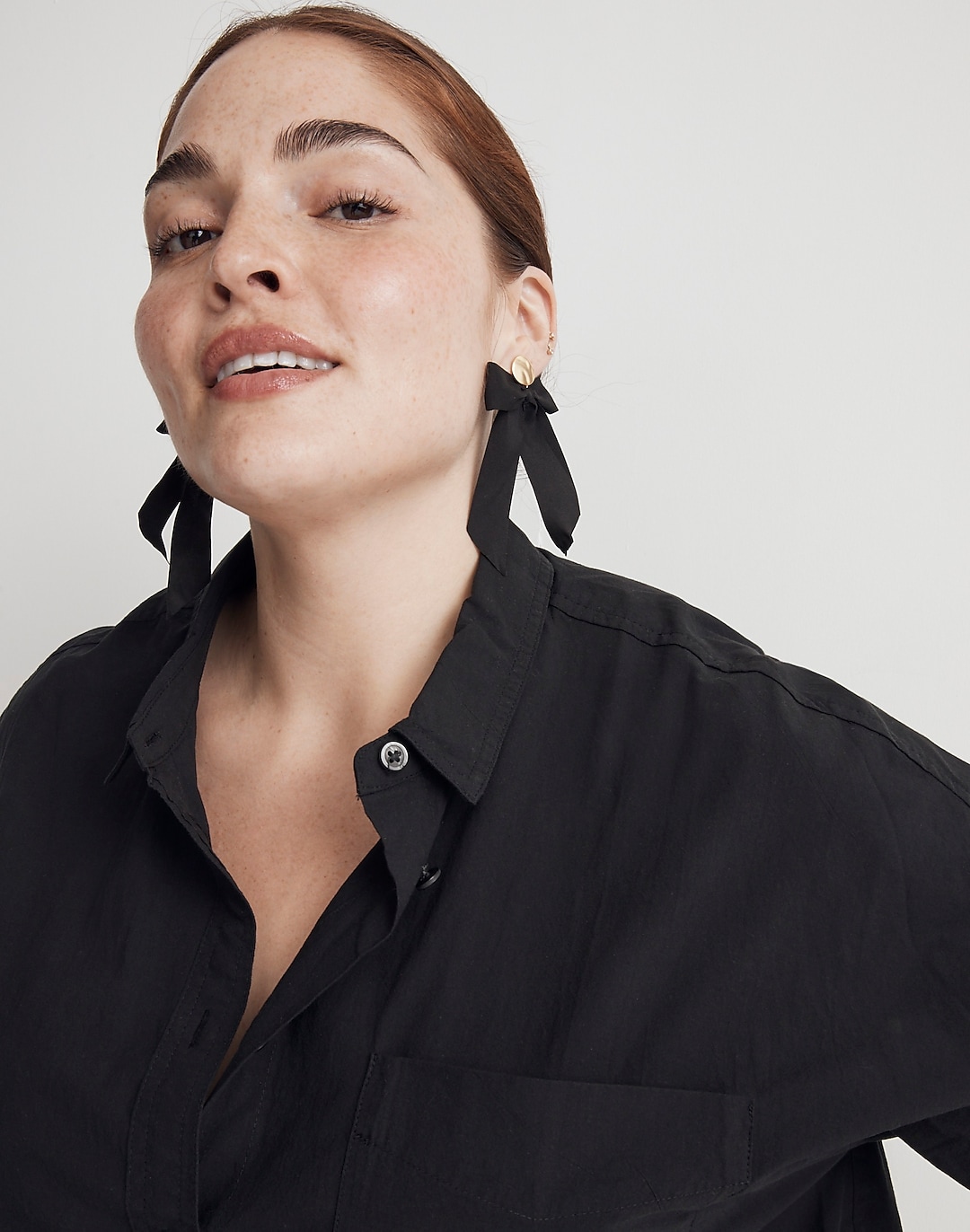 Satin Bow Statement Earrings | Madewell